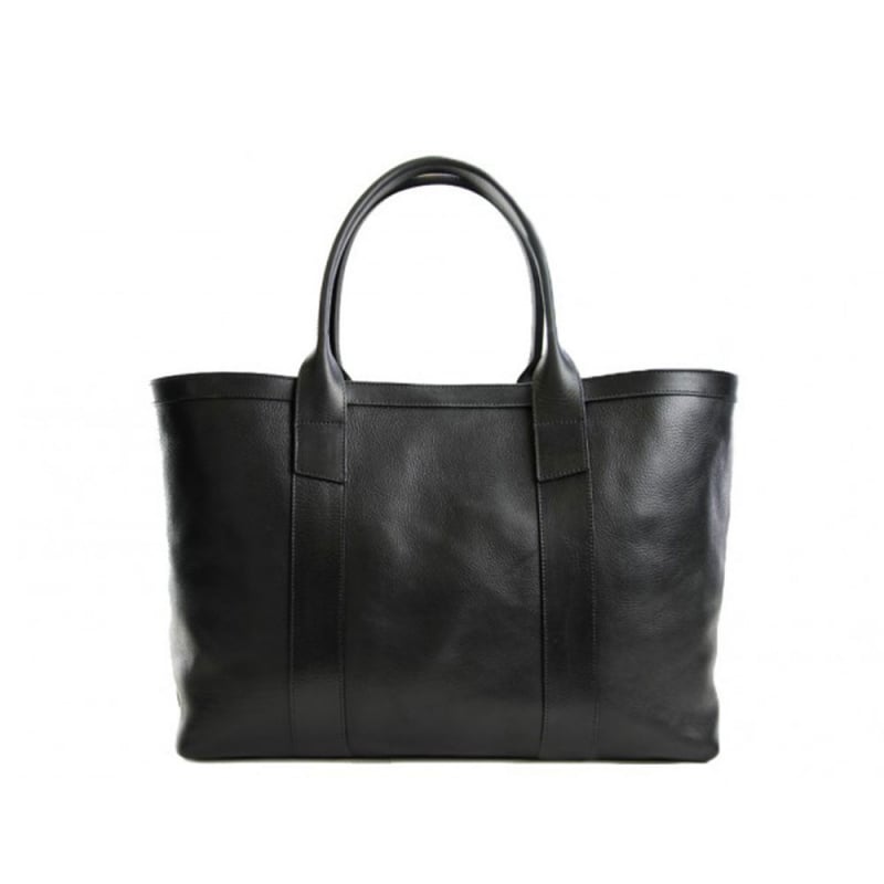 Large Working Tote in smooth tumbled leather